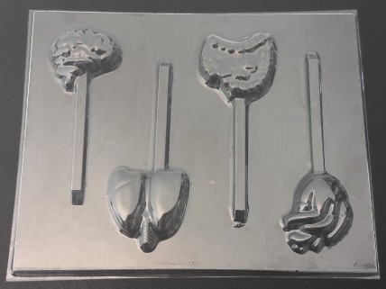 3562 Organs Lungs, Heart, Intestines, Brain Chocolate or Hard Candy Mold